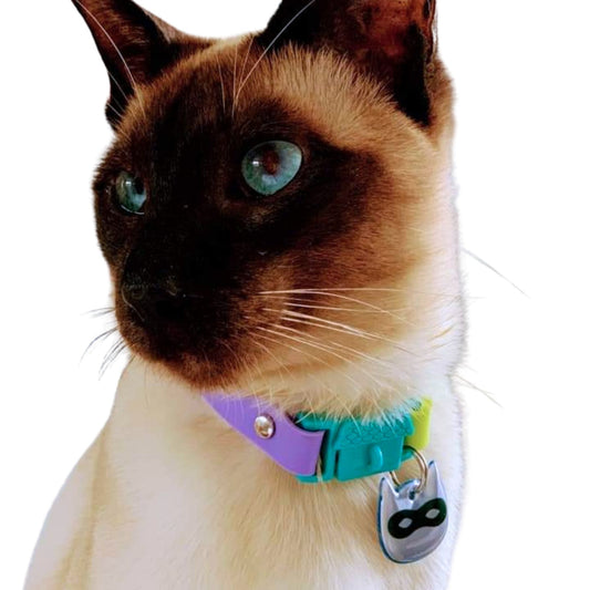 KITTYRAMA BLUE NINJA CAT CHARM – Reflective, Safe, High Visibility
