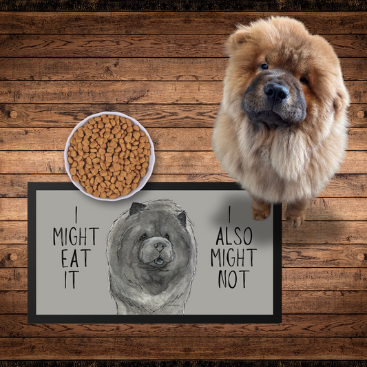 Blue Chow Chow Pet Bowl Mat – For the Poshest of Pups!