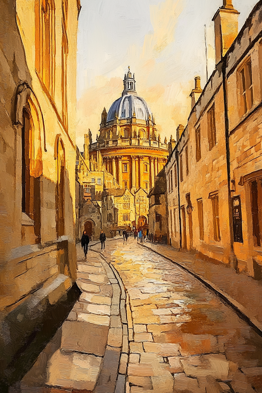 Bodleian Sunset Canvas