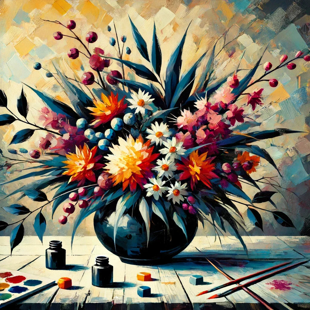 Bold Ikebana Canvas