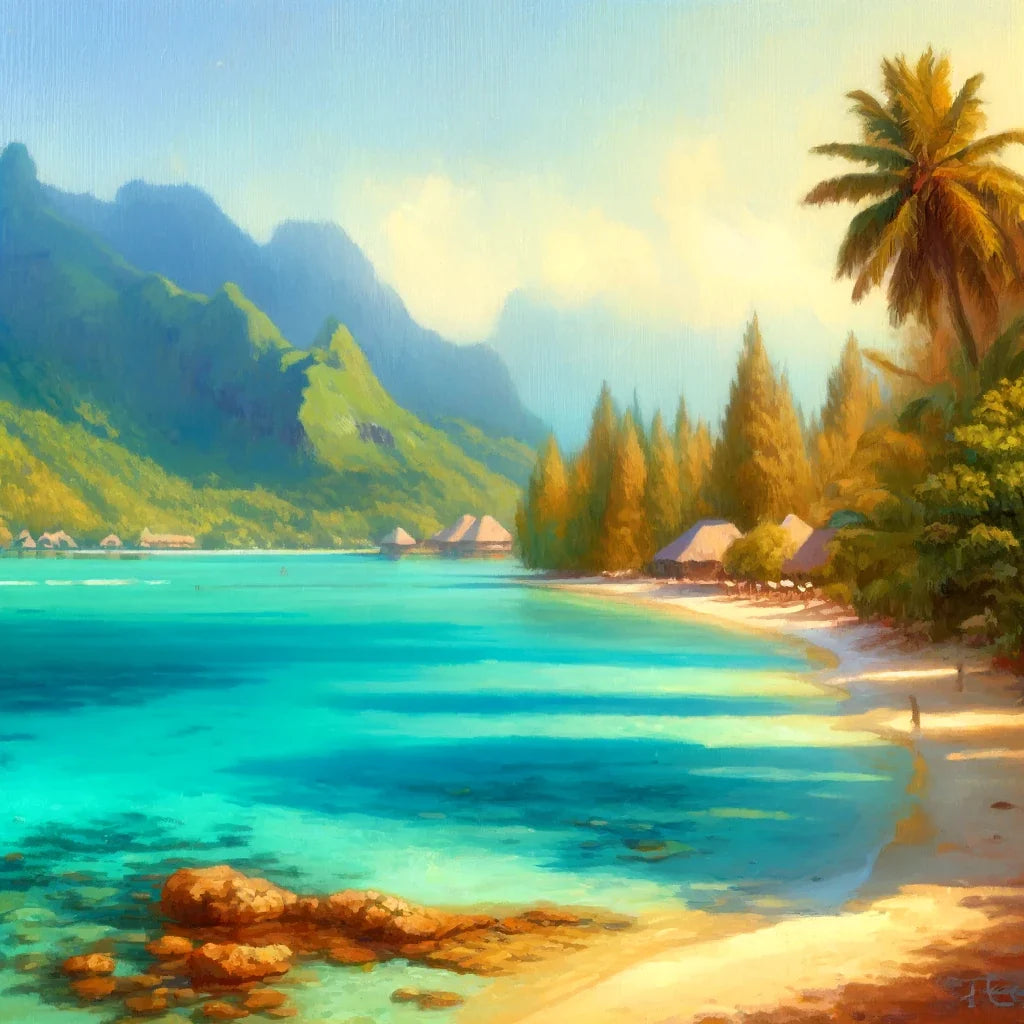 Bora Bora Serenity Canvas