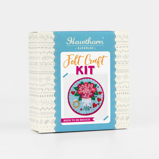 'Bride to Be' Wedding Felt Craft Brooch Kit for Beginners