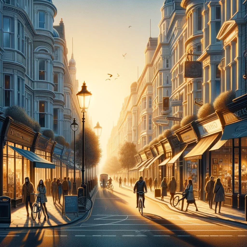 Bristol's Park Street Morning Glow Cotton Cushion