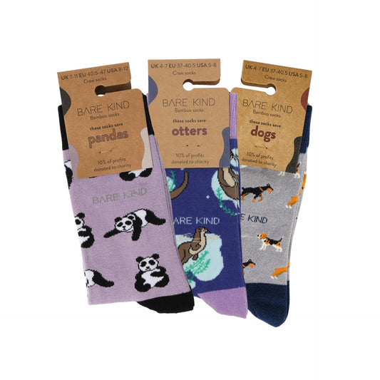 Purple Lover 3 Bamboo Sock Set