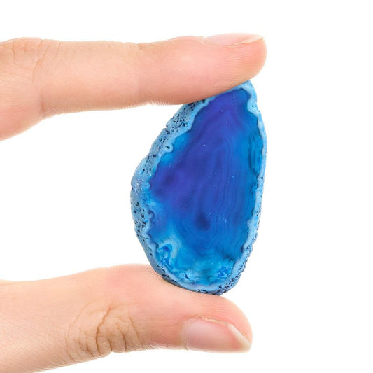 Agate Slice Available in Assorted Vibrant Colours Collectable (Single)