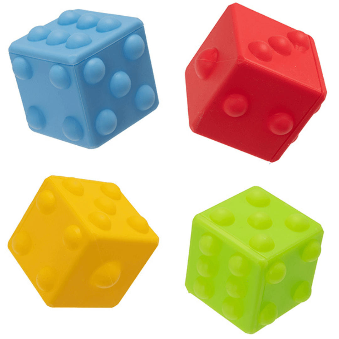 Children's Colourful Sensory Pop Cube Fidget Toy Assorted (single)