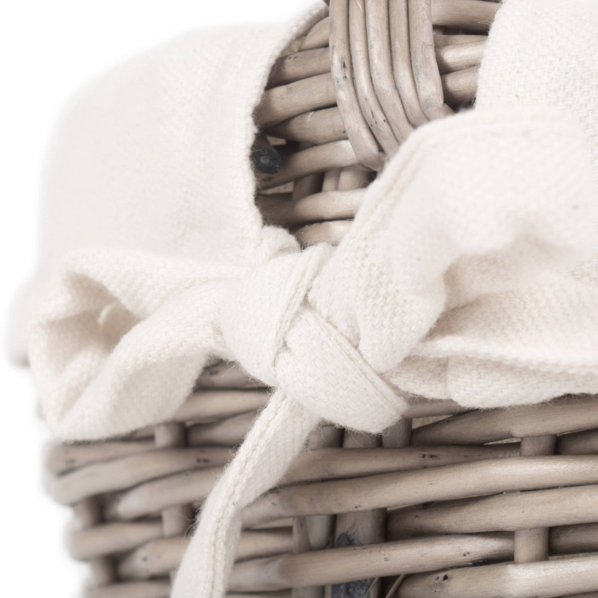 Small Antique Wash Bathroom Shopper - Lined