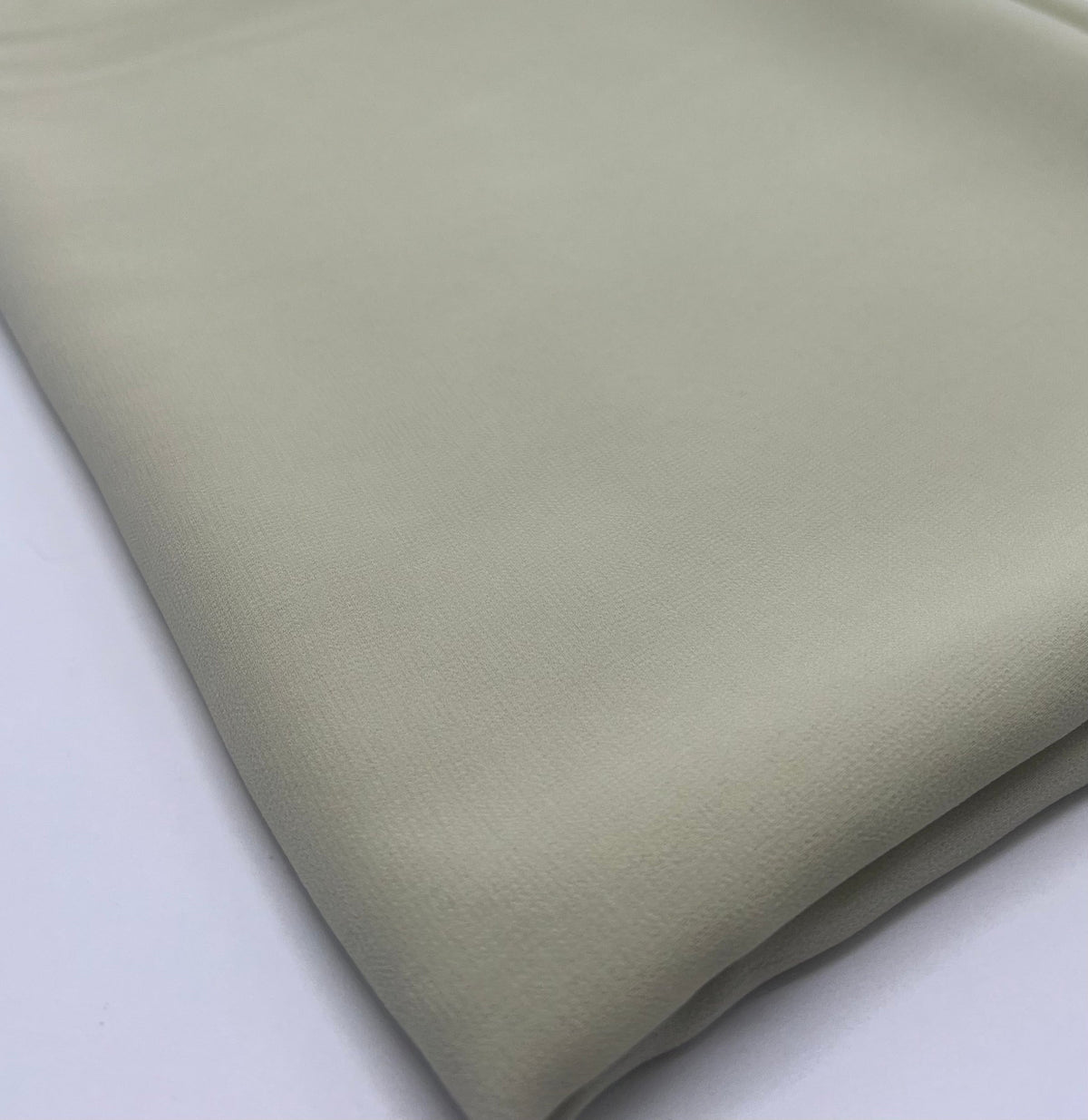 Plain Stone / Sand Chiffon Sheer Dress Bridal Fabric