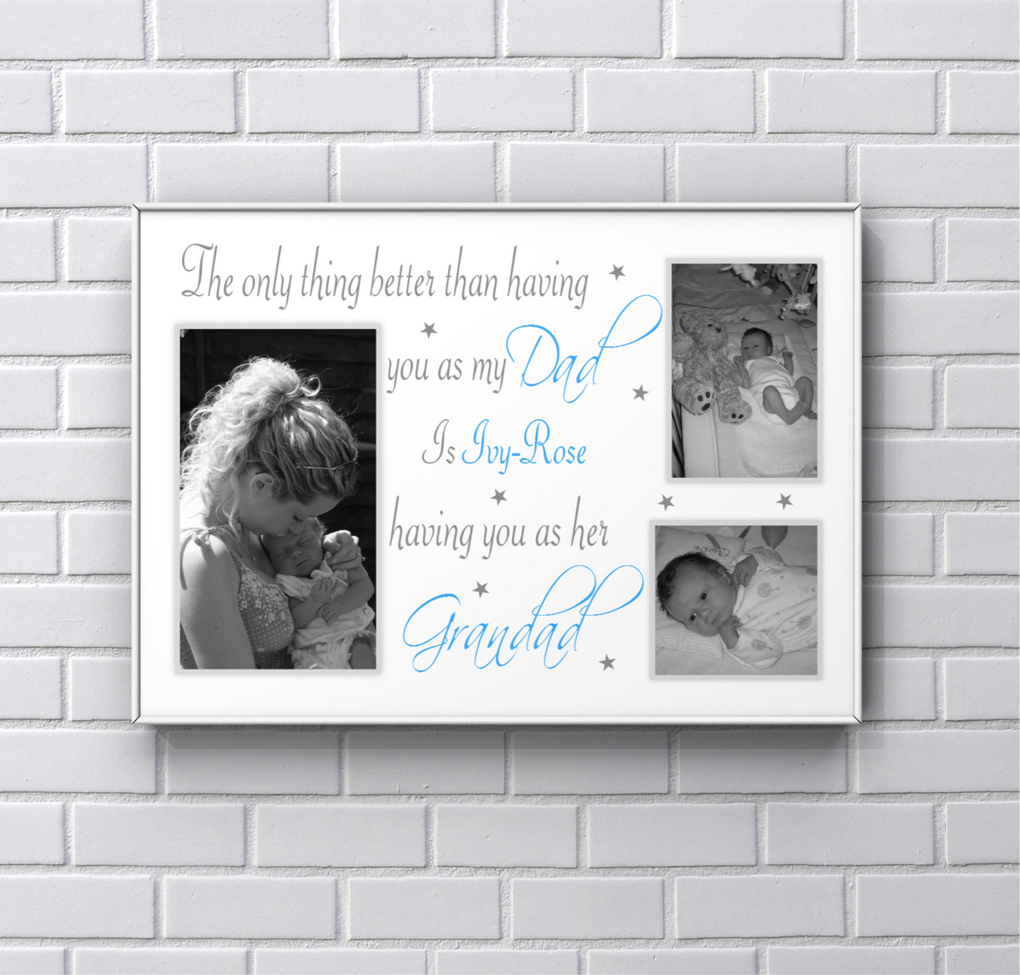 Personalised Father's Day gifts from baby - Dad & Grandad