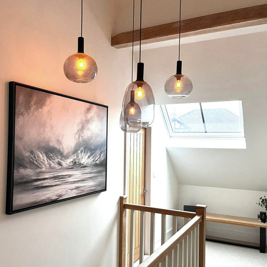 Fjords Landscape Framed Printed Canvas