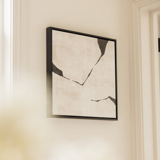 Oslo III Square Framed Printed Canvas