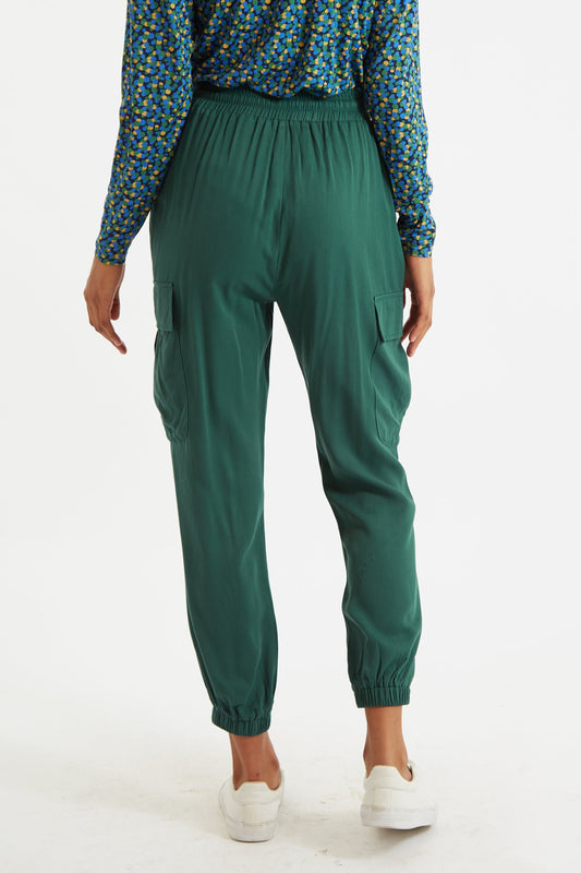 Louche Chava Green Cargo Trouser