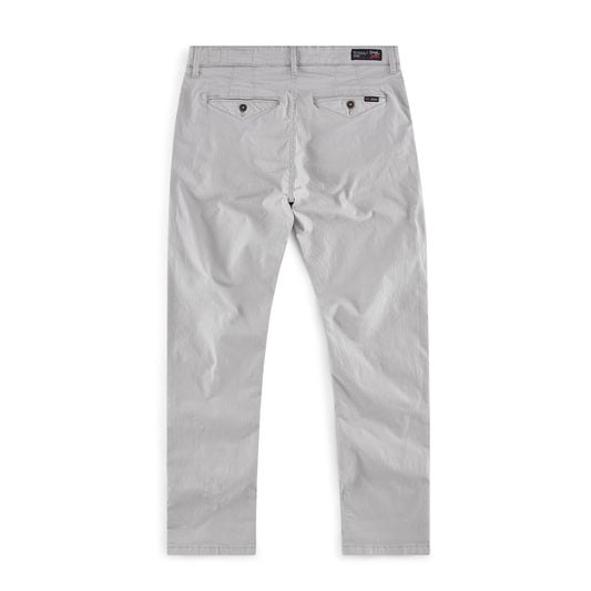 Cleveland slim fit mens chino in Silver