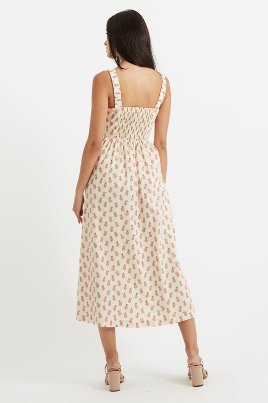 Clover Pineapple Please Midi Dress