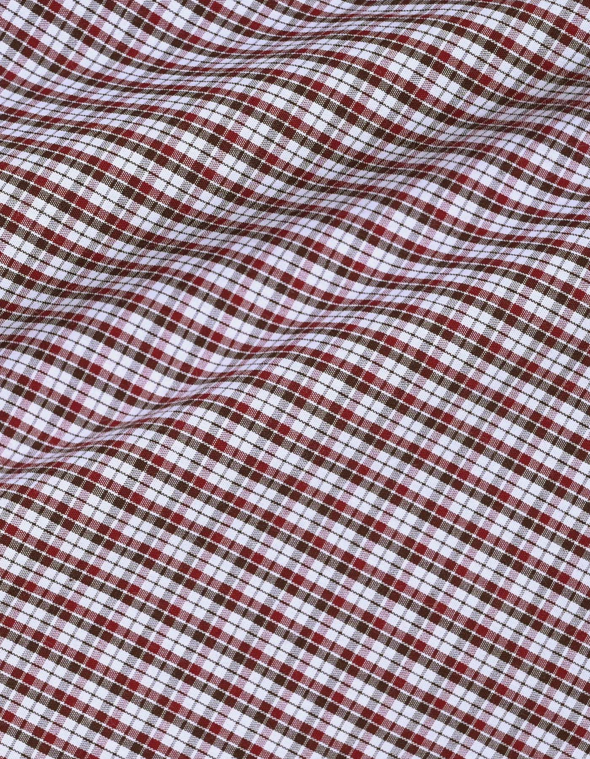 Maroon Casual Check Shirt