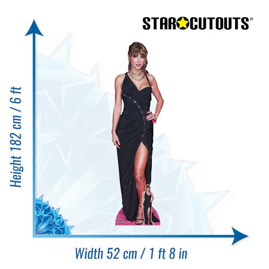 CS1185 Taylor Pose Height 182cm Lifesize Cardboard Cutout With Mini