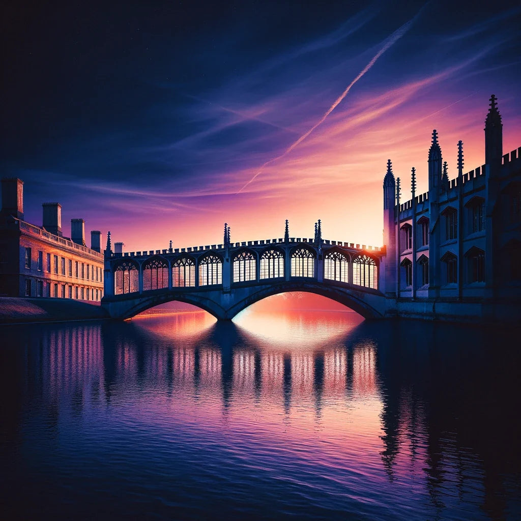 Cambridge Twilight Bridge Canvas