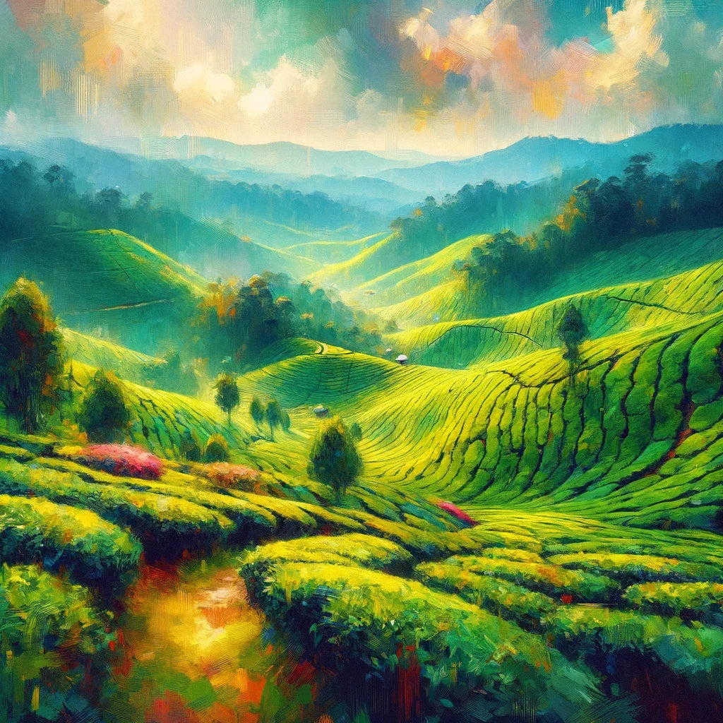 Cameron Highlands Tea Fields Canvas
