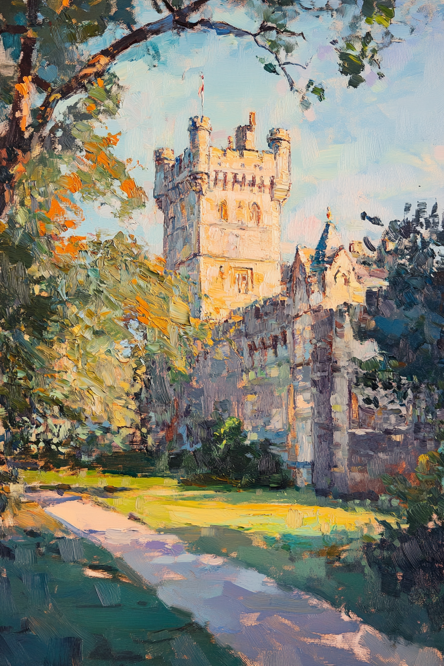 Cardiff Castle Sunrise Canvas