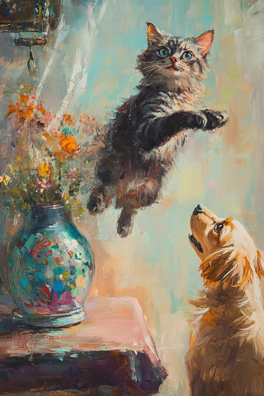 Cat's Mischief Canvas