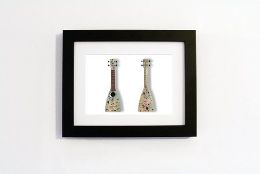 Cathie Pilkington RA - A6 Art on a Ukulele Print