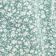 Louche Cathleen Micro Blossom Print Mini Tea Dress In Green