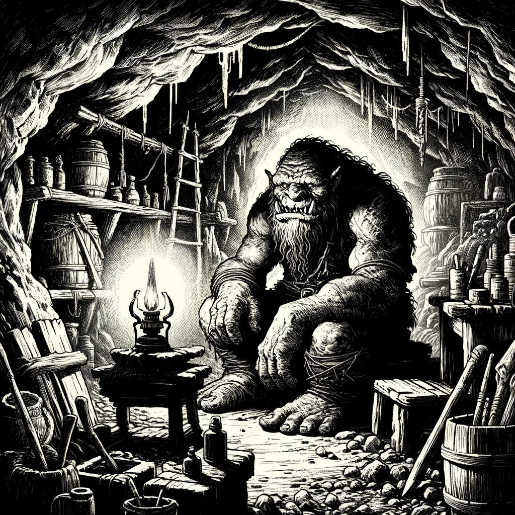 Cave of the Ogre Canvas