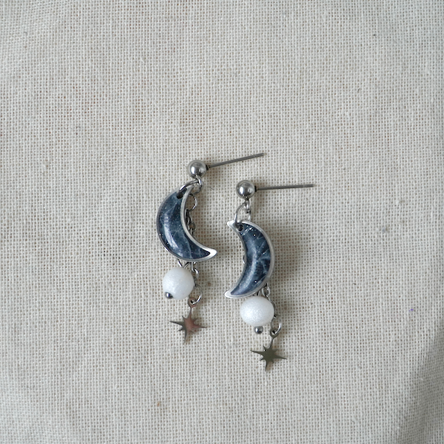 Celestia Stud Moon Charm