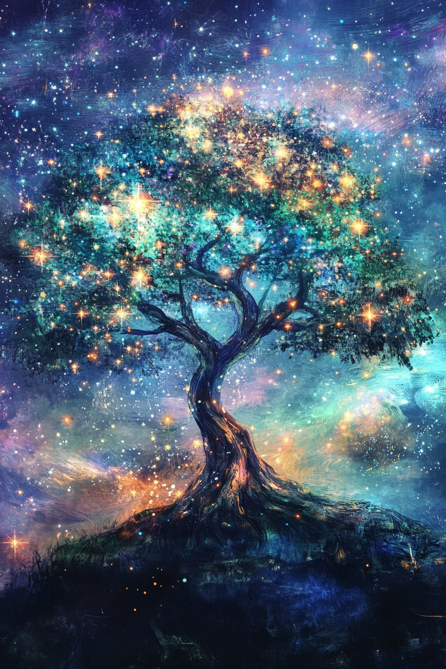 Celestial Arboreal Symphony Canvas