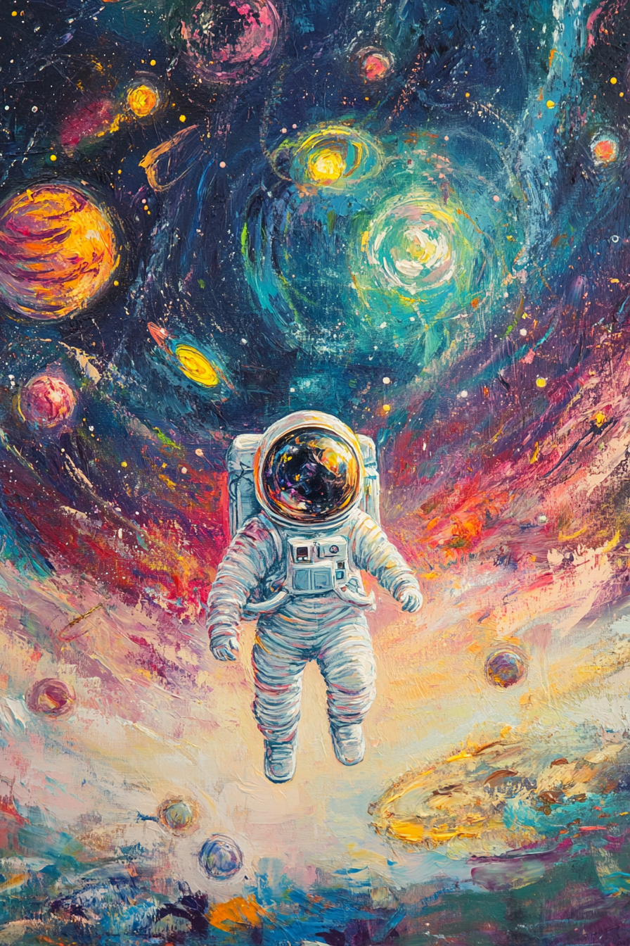 Celestial Dreaming Astronaut Blanket