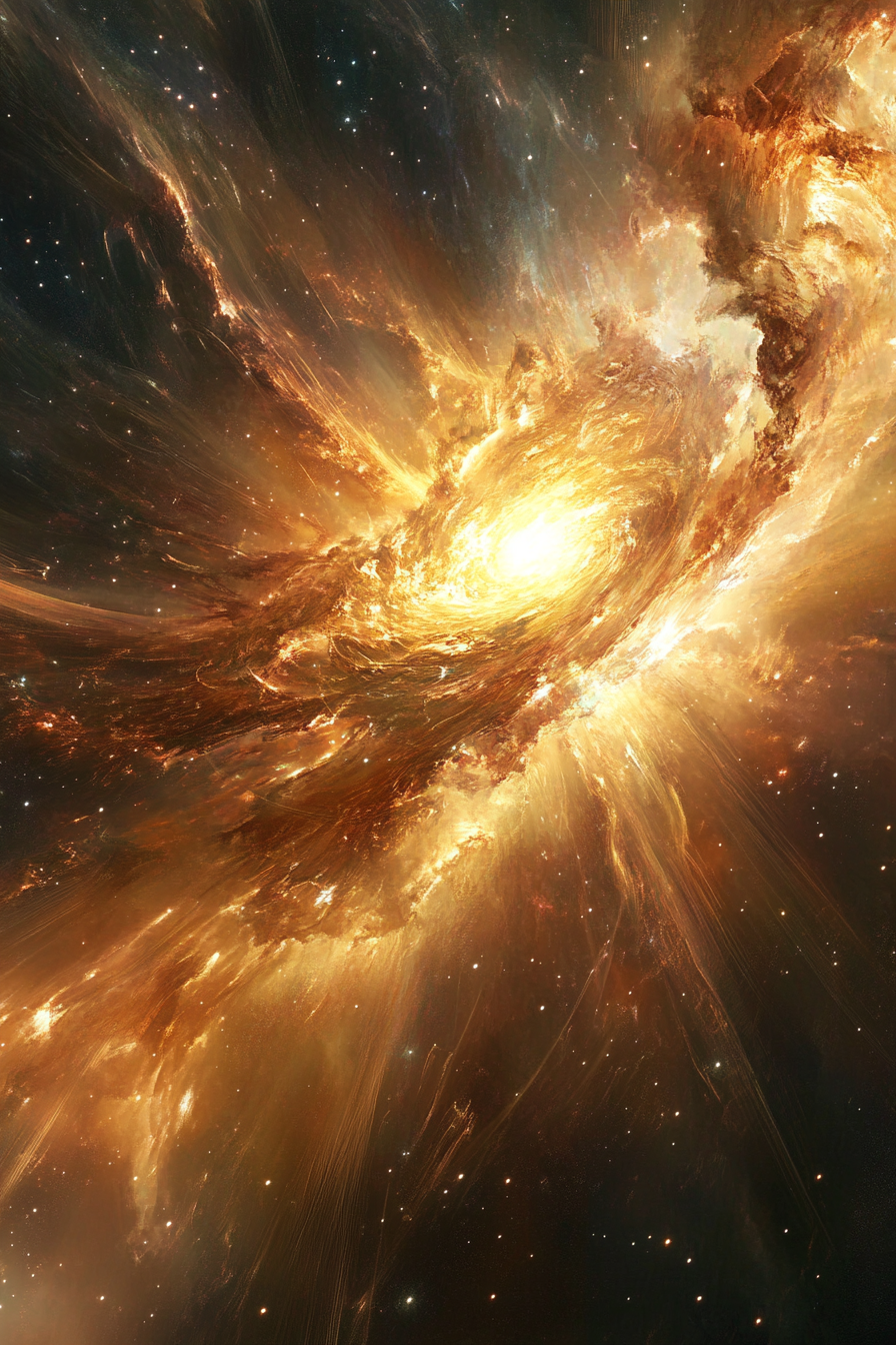Celestial Starburst Canvas