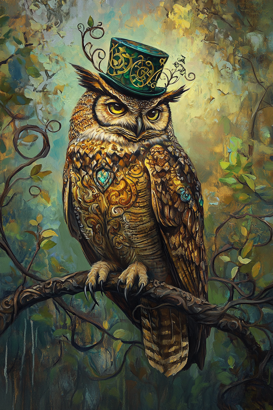 Celtic Owl Canvas