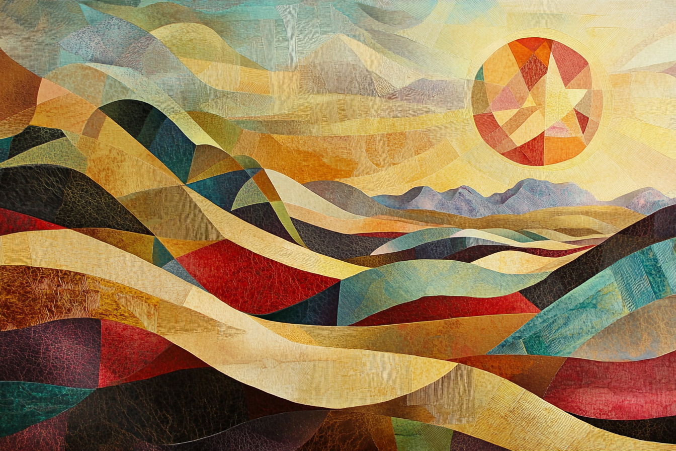 Chaotic Desert Sunrise Canvas