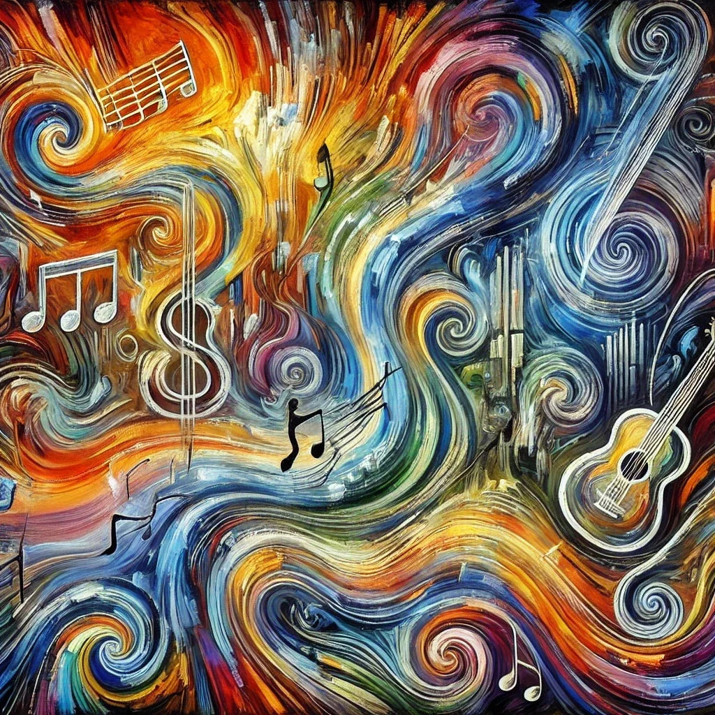 Chaotic Musical Vibrations Canvas