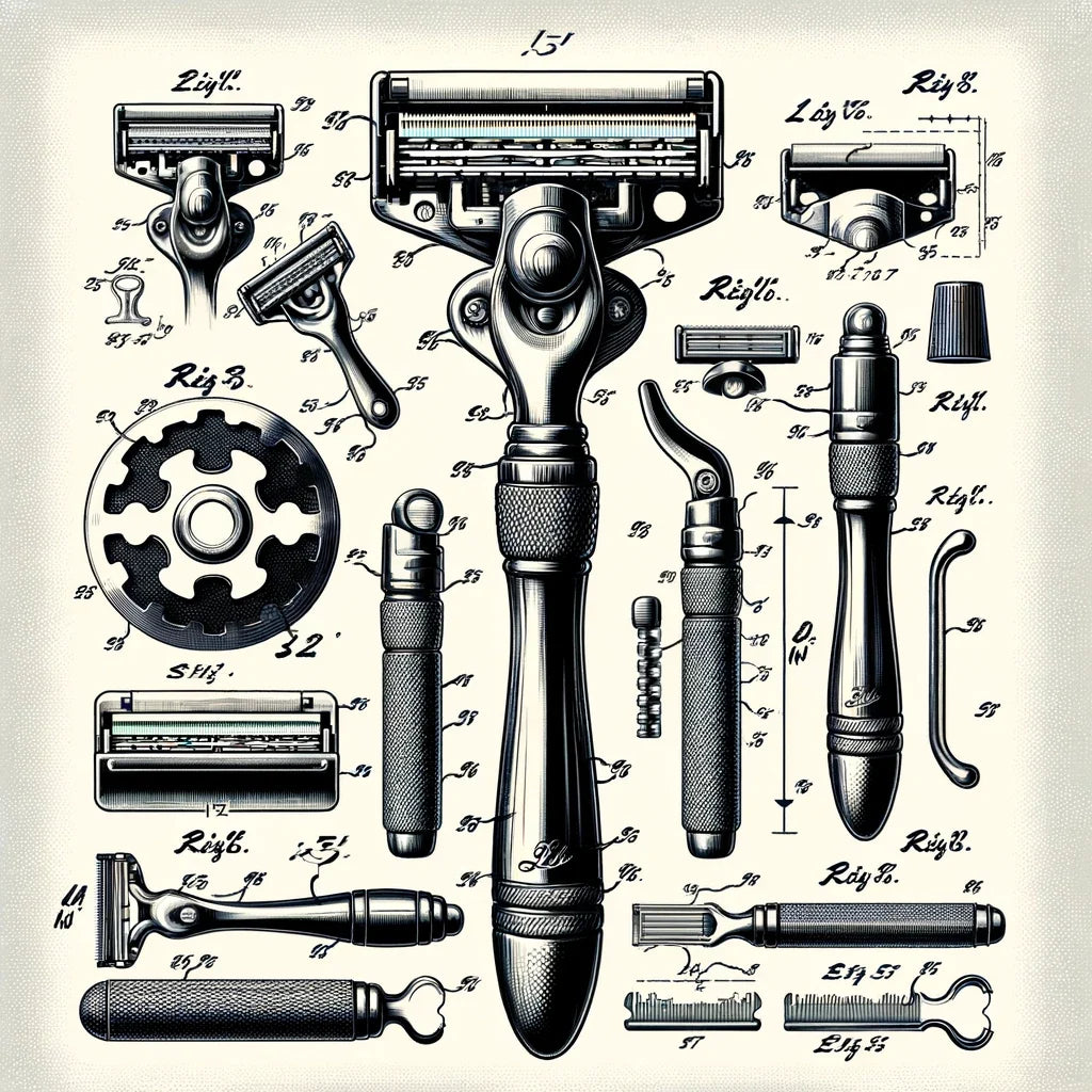 Charcoal-Infused Razor Patent Sketch Canvas