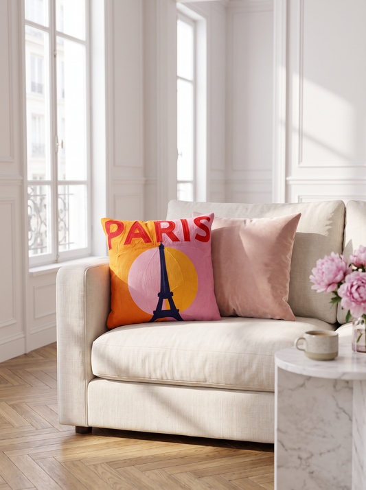 Paris Needlepoint Pillow