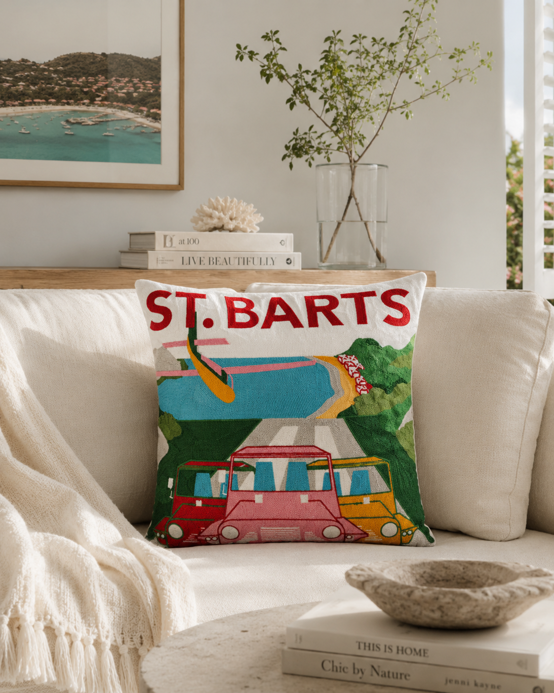 St. Barts Needlepoint Cushion