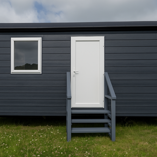 Outdoor Stairs Kit For Caravan and Lodges / Outdoor Wooden Stairs (Partial Assembly Required)