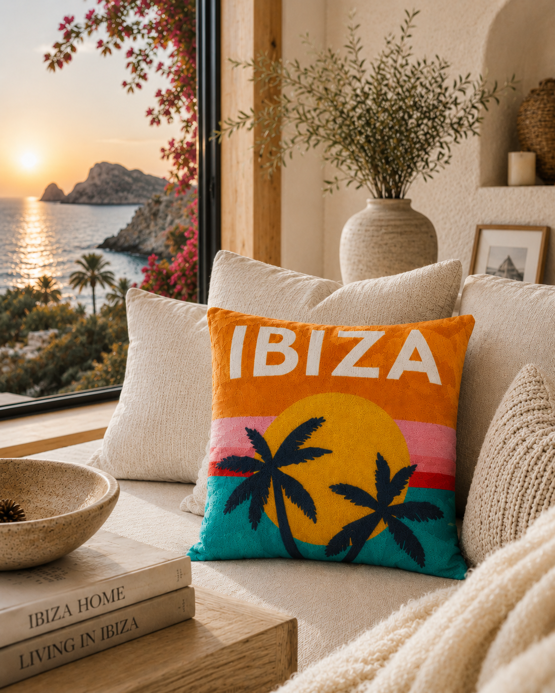 Ibiza Needlepoint Cushion
