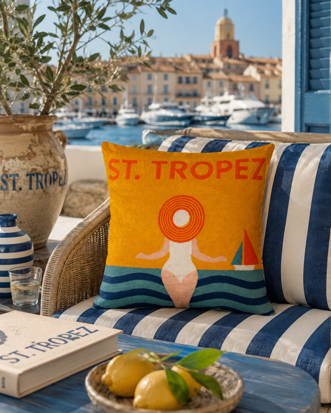 St. Tropez Needlepoint Cushion