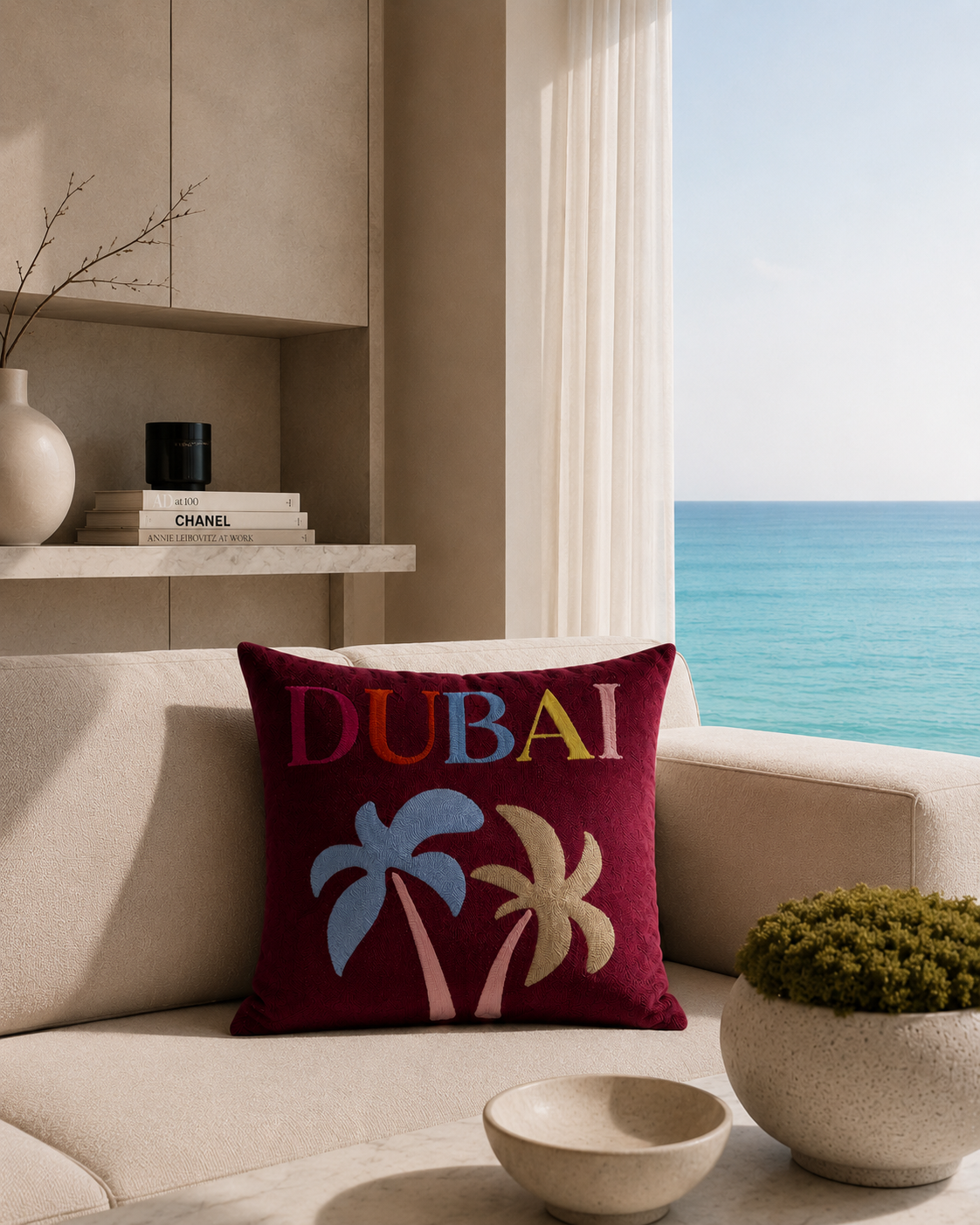 Dubai Needlepoint Cushion
