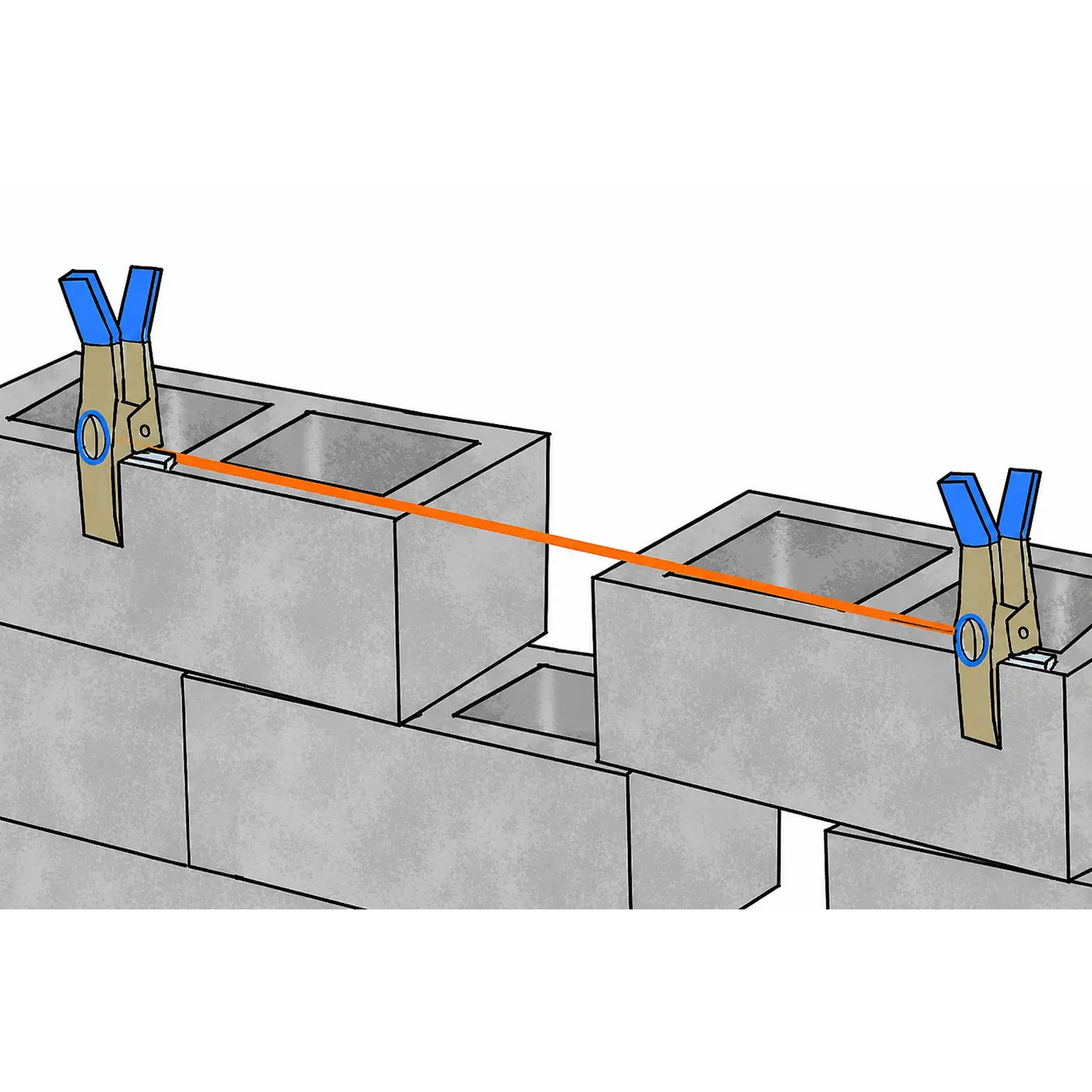 Bon Tool JAG Clamp XL Masonry Line Stretcher Pair (21-291)