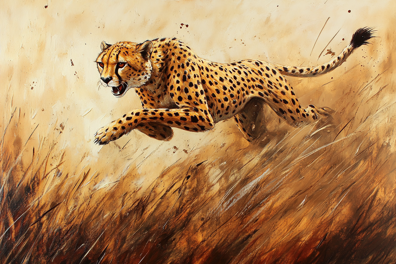 Cheetah's Pursuit Canvas