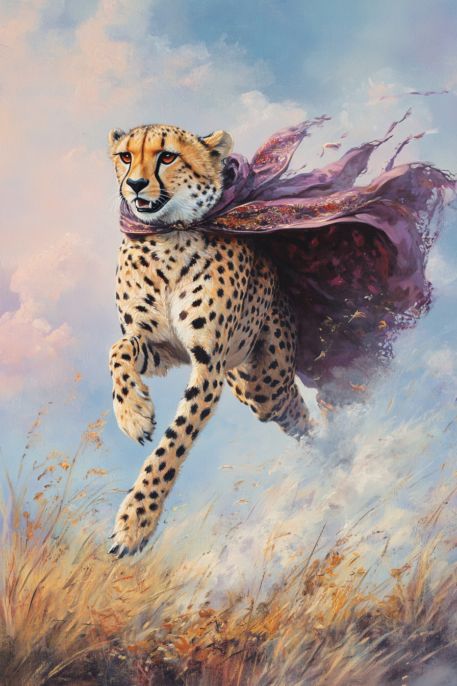 Cheetah’s Flight Canvas