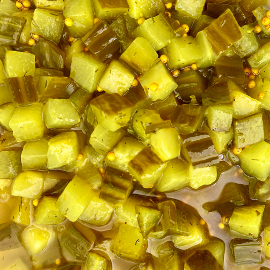 Organic Chopped Dill Pickles