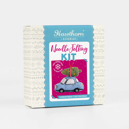 Christmas Car Decoration Needle Felting Kit for Beginners