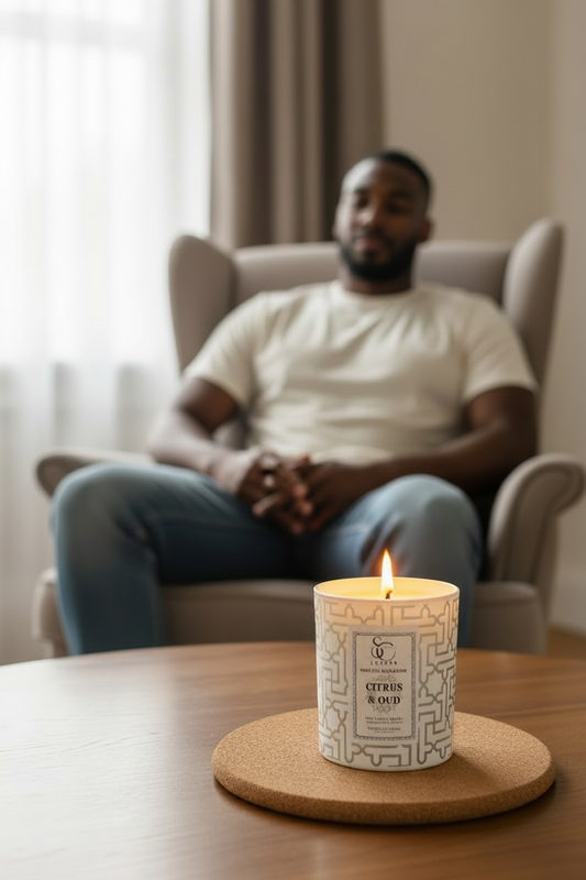 Citrus & Oud – Luxury Soy Candle (30cl)