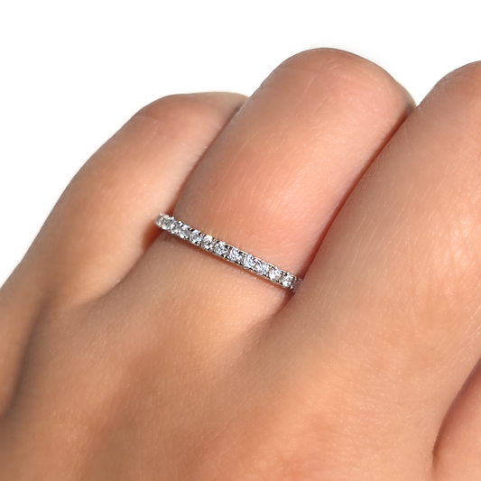 Classic Full Eternity Ring (1.8 mm) in Sterling Silver