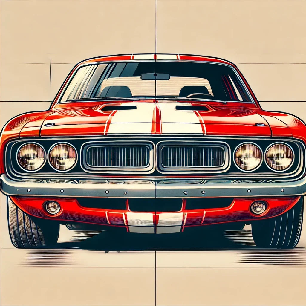 Classic Muscle Car Canvas