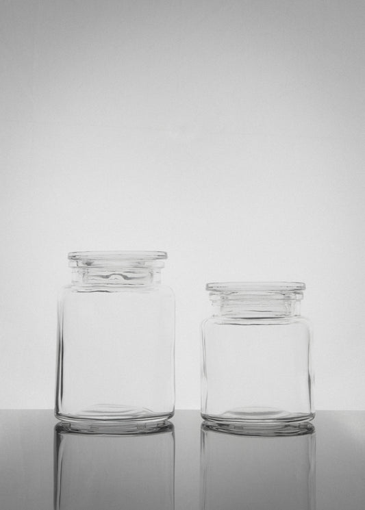 Clear Storage Jar Set